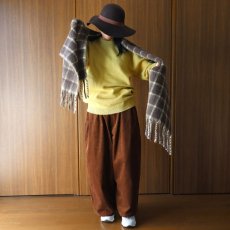 画像9: Crescendo Yonezawa アルパカウールチェックマフラー (9)