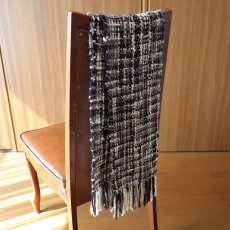 画像11: Crescendo Yonezawa ウールスラブ絣ニードルマフラー (11)