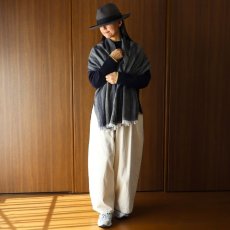画像8: Crescendo Yonezawa カシミヤウール斜子ストール (8)