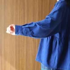 画像7: ista-ire 細畝コーデュロイ脇ギャザーブラウス (7)