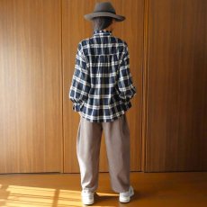 画像25: ista-ire 起毛チェックフリルカラーブラウス (25)
