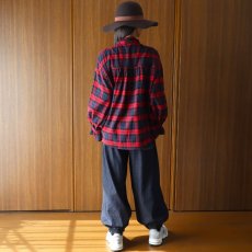画像11: ista-ire 起毛チェックフリルカラーブラウス (11)