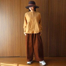 画像23: ista-ire 細畝コーデュロイ脇ギャザーブラウス (23)
