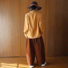画像25: ista-ire 細畝コーデュロイ脇ギャザーブラウス (25)