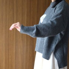画像22: NARU FACTORY エアーヤーンコットン ちょこんとプードルコモドニット (22)