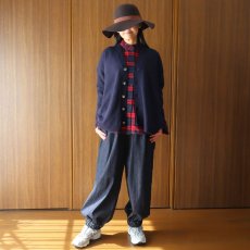 画像13: ista-ire 起毛チェックフリルカラーブラウス (13)