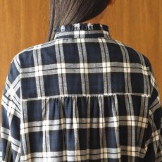 画像21: ista-ire 起毛チェックフリルカラーブラウス (21)