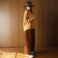 画像26: ista-ire 細畝コーデュロイ脇ギャザーブラウス (26)