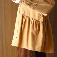 画像22: ista-ire 細畝コーデュロイ脇ギャザーブラウス (22)