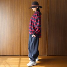 画像10: ista-ire 起毛チェックフリルカラーブラウス (10)
