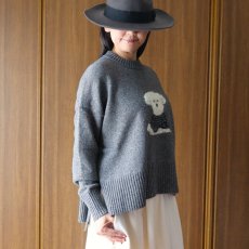 画像17: NARU FACTORY エアーヤーンコットン ちょこんとプードルコモドニット (17)
