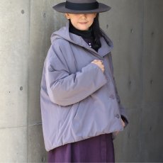 画像4: ista-ire ピーチ起毛中綿フードショートコート (4)