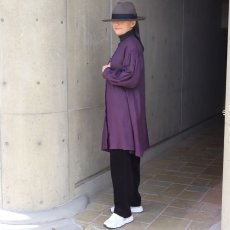 画像13: 08Mab 14番手リネン多ボタン比翼チュニック (13)