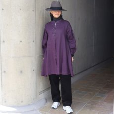画像10: 08Mab 14番手リネン多ボタン比翼チュニック (10)