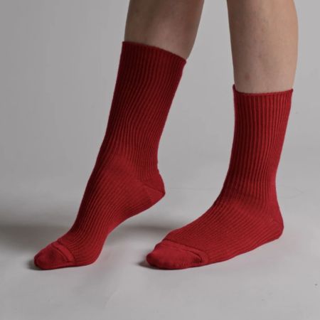 画像1: 【lesbutte】ウールゆるリブソックス (1)